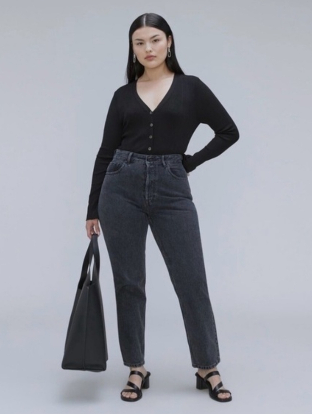 Everlane High Rise Women’s Jeans in Washed Black